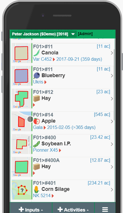 crop planning mobile
